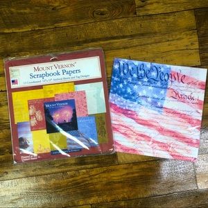 Patriotic Scrapbook papers / Craft papers